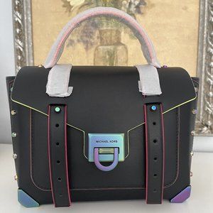 Michael Kors Black Crossbody Bag with Multicolor Accents